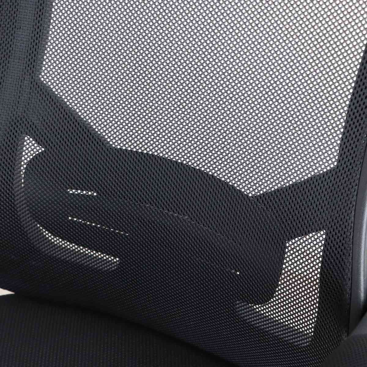 オフィスチェア 座面高44.5~52.5cm ヘッドレスト付き フットレスト付き メッシュ FT ( ワークチェア パソコンチェア ハイバック 肘掛け リクライニング デスクチェア 座面 高さ調節 キャスター付き チェア イス オフィス 仕事 ) 【レッド】 レッド