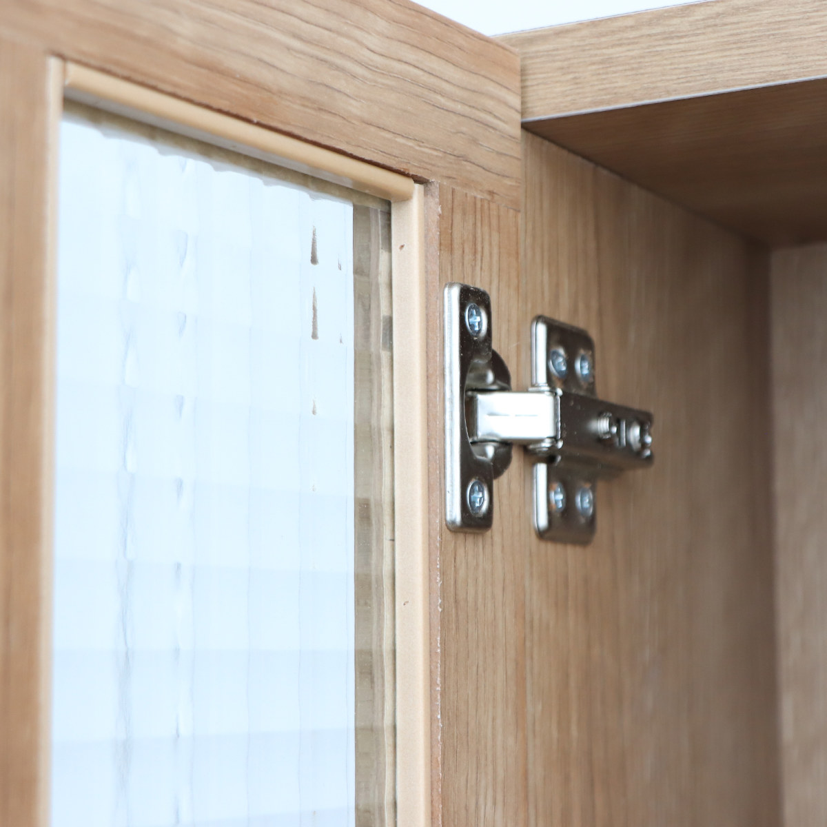 オープン片扉 完成品 日本製 TRC上段専用 ( 専用 開き戸 上段のみ 組み合わせ 追加 パーツ 棚板 トラクトシリーズ ) 【ナチュラル】 ナチュラル