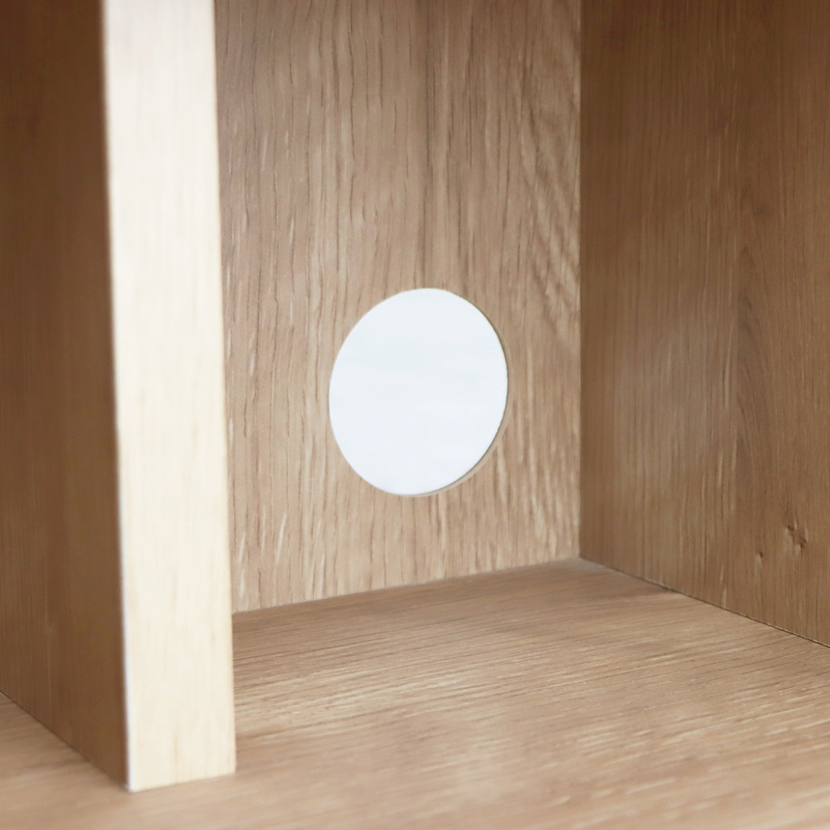 オープン片扉 完成品 日本製 TRC上段専用 ( 専用 開き戸 上段のみ 組み合わせ 追加 パーツ 棚板 トラクトシリーズ ) 【ナチュラル】 ナチュラル