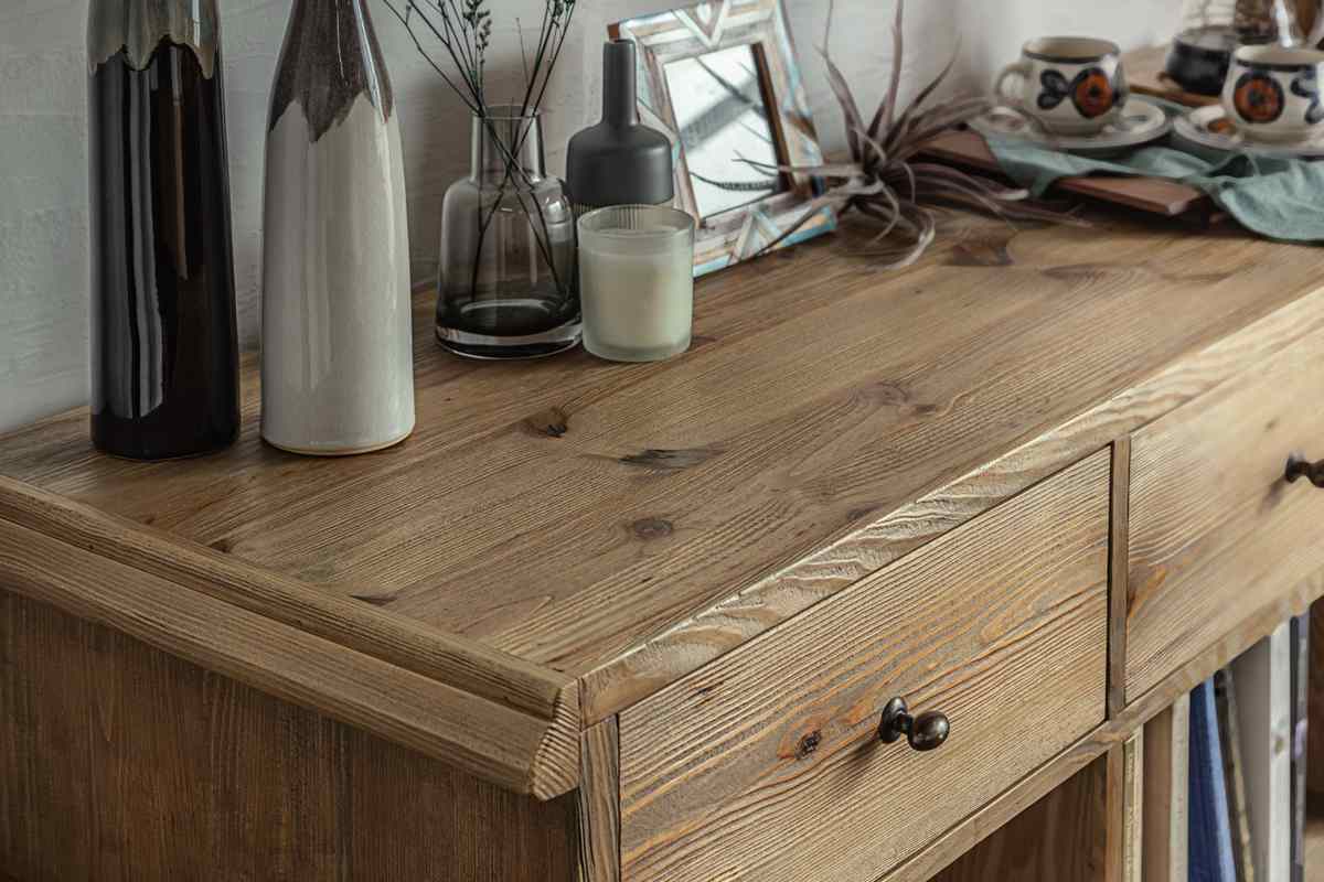 キッチンカウンター 幅150cm 天然木 完成品 ( レジカウンター 受付 浮彫加工 両面 2way 木製 カウンター レジ 飾り棚 引き出し ラック 棚 パイン古材 )