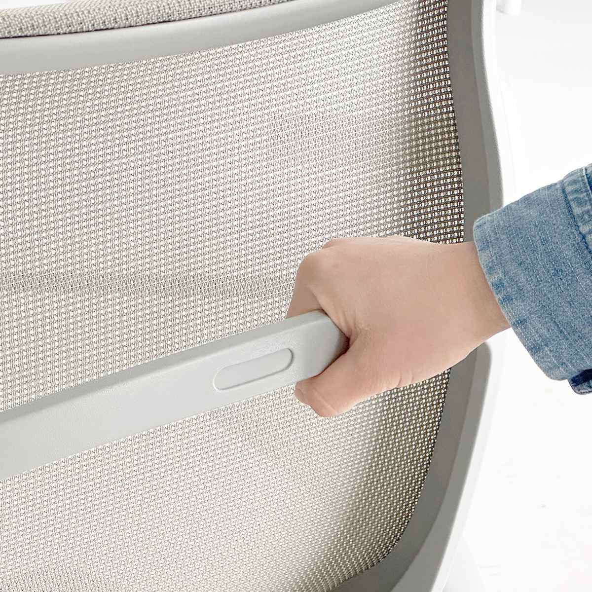 オフィスチェア 座面高43~50.5cm 肘掛け付き メッシュ グレッタ ( ワークチェア パソコンチェア ハイバック 肘掛け 跳ね上げ式 デスクチェア 座面 高さ調節 キャスター付き チェア イス オフィス 仕事 ) 【イエロー】 イエロー