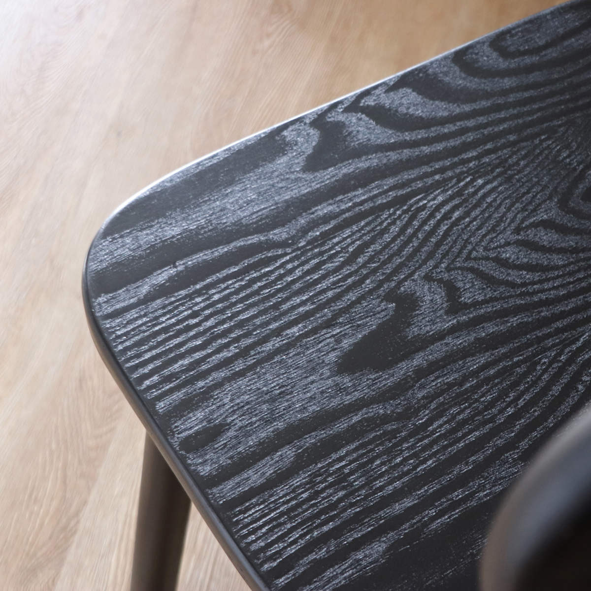 ダイニングチェア 座面高45cm 背もたれ付き コッティ ( チェア ダイニング イス 木製 天然木 食卓椅子 アームレス 肘なし 完成品 ラタン調 ウッドチェア 椅子 チェアー いす 食卓 リビング リビングチェア アッシュ ビーチ ) 【ブラウン】 ブラウン