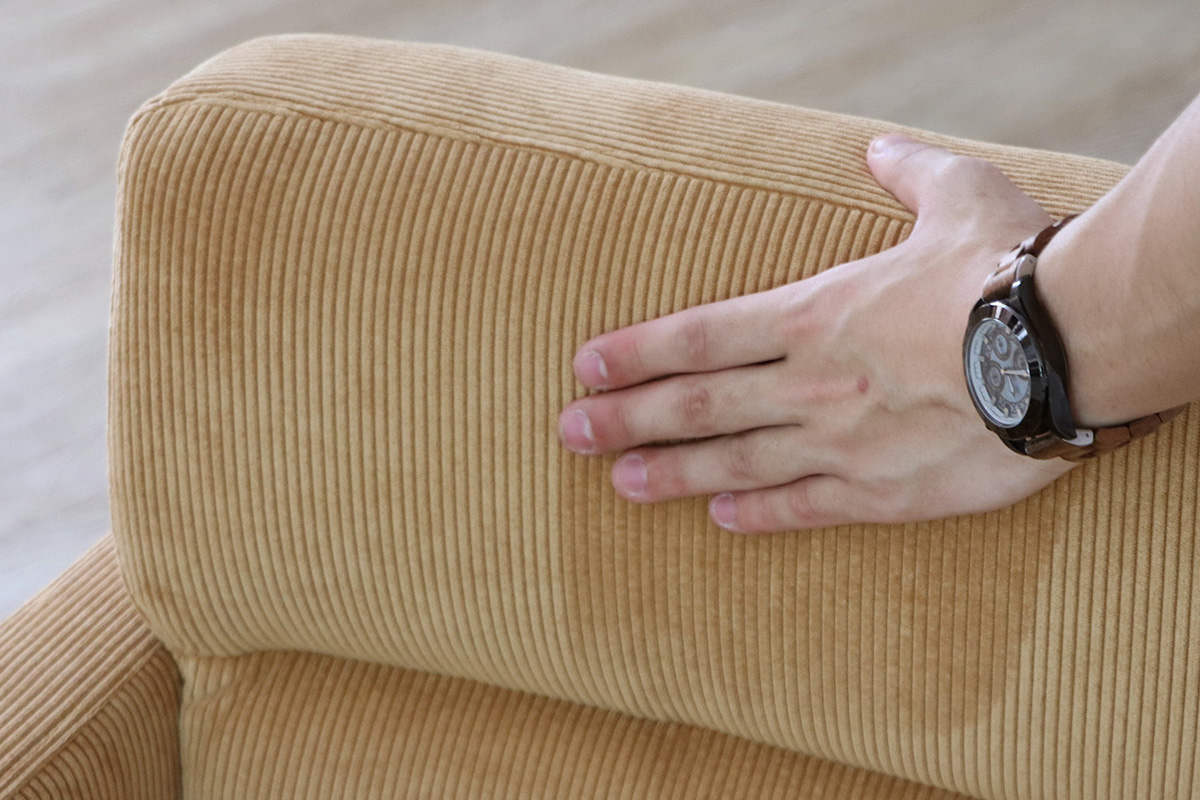 オフィスチェア 座面高43~50.5cm 回転 昇降式 ウォルク コーデュロイ ( ワークチェア パソコンチェア 高さ調節 座面 広め 肘掛け キャスター付き デスクチェア チェア イス オフィス 仕事 在宅 チェアー 椅子 いす ) 【グリーン】 グリーン