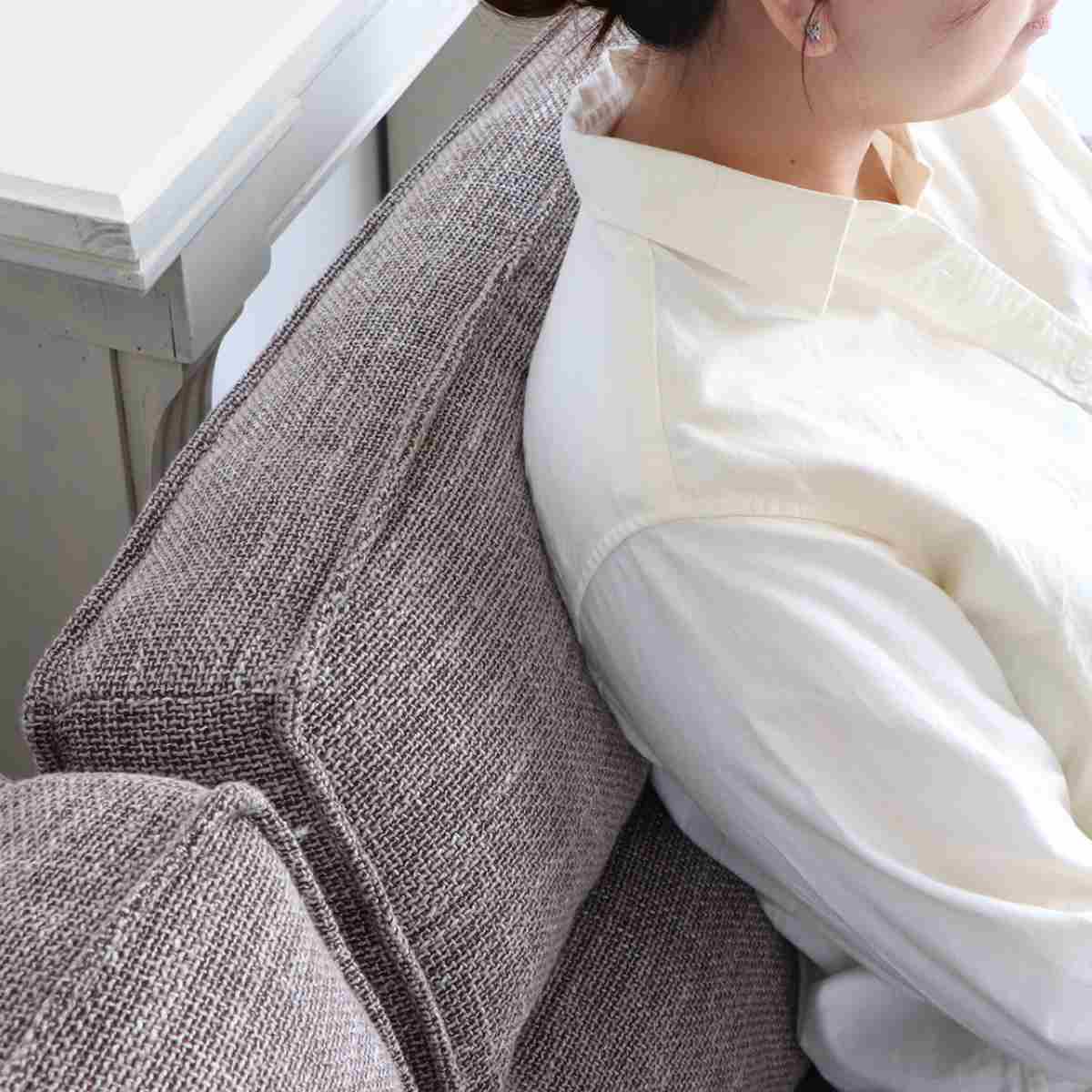 ソファ 幅196cm 3人掛け ヘボン ( リビングソファ ソファー 完成品 肘掛け 広い 座面 ゆったり ごろ寝 ファブリック 木製脚 アンティーク調 ろくろ脚 sofa )