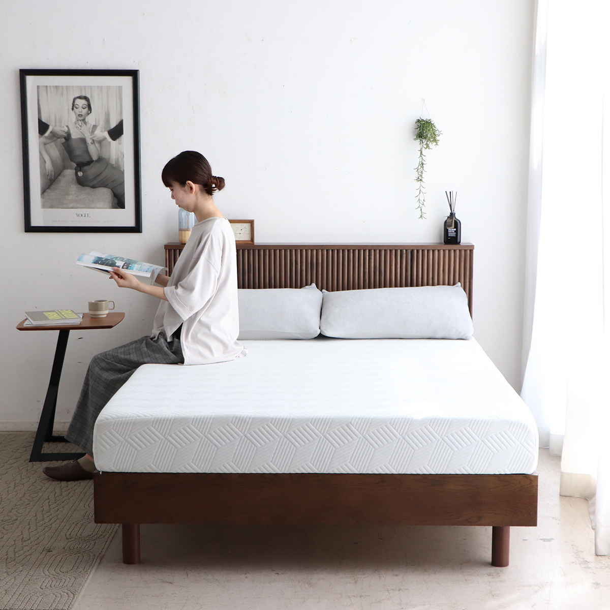 アスリートマットレス ダブル 厚さ18cm ウレタンフォーム ( マットレス ウレタン 寝具 極厚 マット カバー洗濯可 18cm カバー取り外しOK 滑り止め付き ホワイト 清潔 )