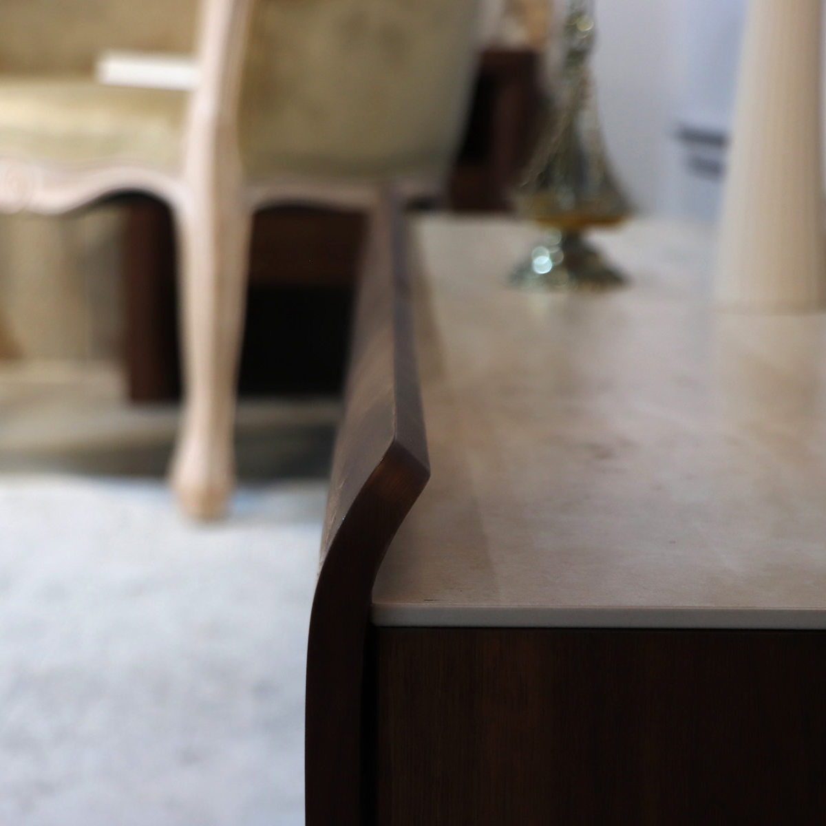 テレビ台 幅179.9cm ローボード ビオランテ 突板 ウォールナット ( TV台 テレビボード 石目調 大容量 スライドレール リビングボード 引き出し 大型テレビ対応 飾り棚 )