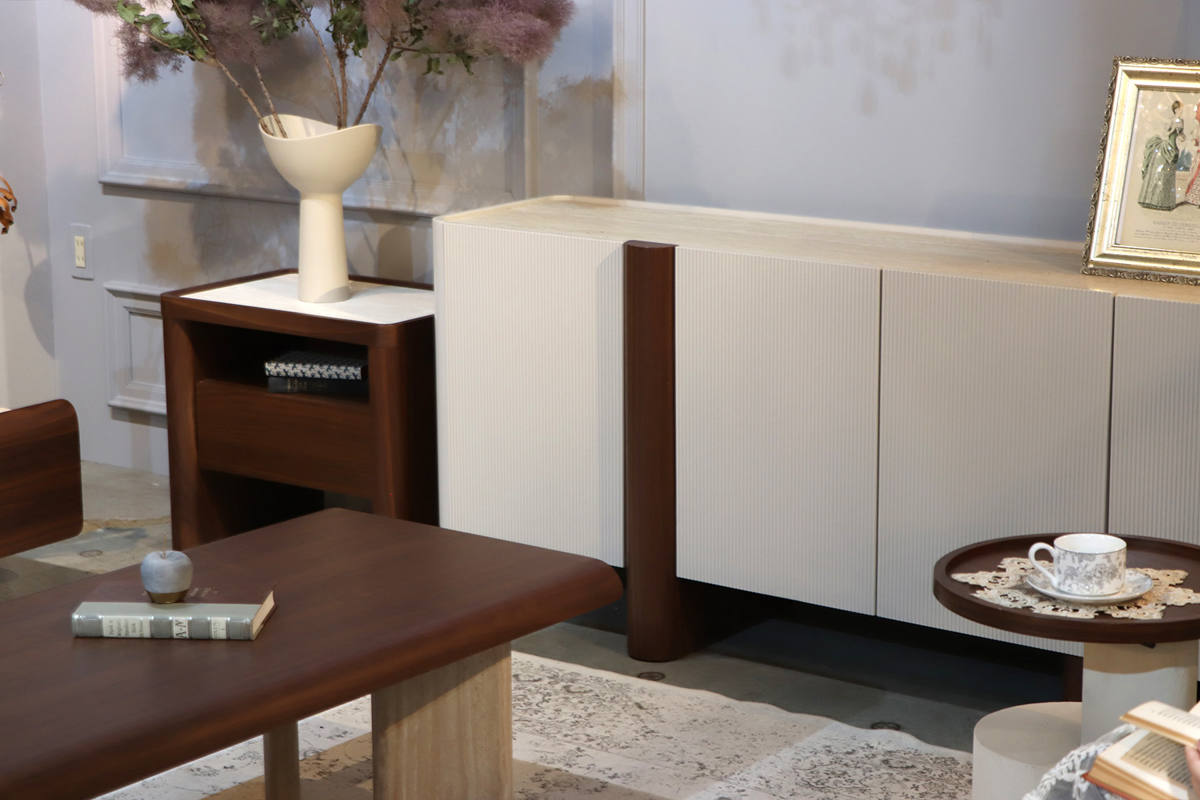 サイドボード 幅180cm ビオランテ 突板 ウォールナット ( リビングボード キャビネット 大容量 可動棚 棚 ラック 飾り棚 食器棚 リビング収納 )