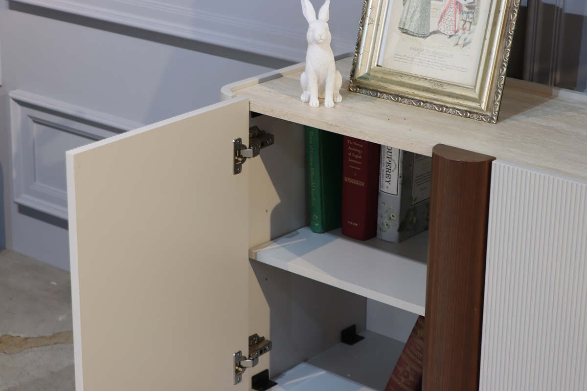 サイドボード 幅180cm ビオランテ 突板 ウォールナット ( リビングボード キャビネット 大容量 可動棚 棚 ラック 飾り棚 食器棚 リビング収納 )