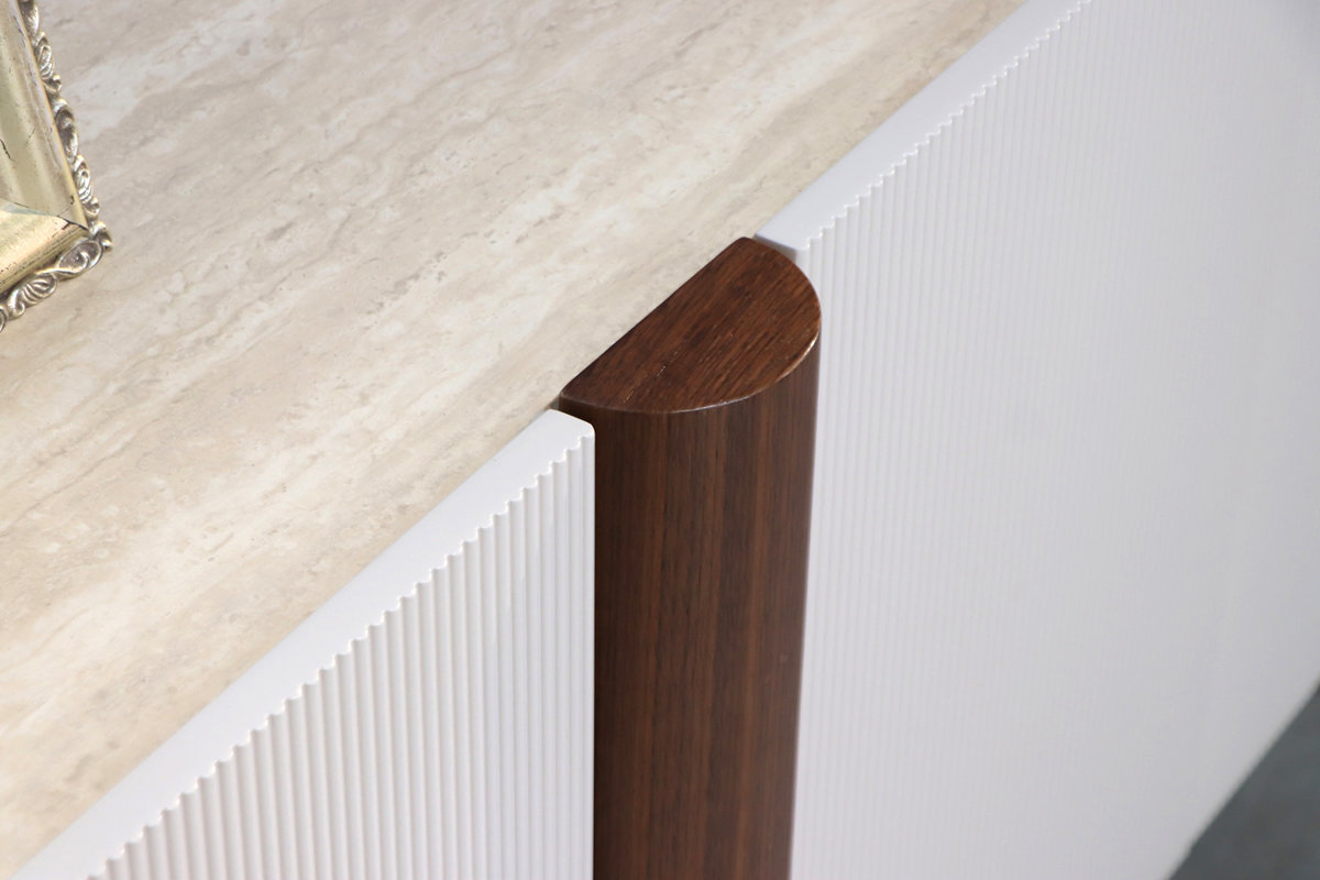 サイドボード 幅180cm ビオランテ 突板 ウォールナット ( リビングボード キャビネット 大容量 可動棚 棚 ラック 飾り棚 食器棚 リビング収納 )