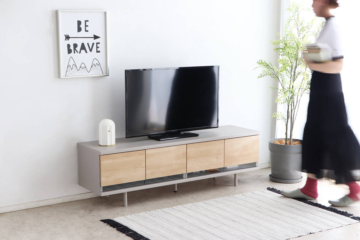 テレビ台 幅152cm カクト 完成品 日本製 脚付き フォースター ( TV台 テレビボード スライドレール リモコン操作可能 リビングボード コンパクト 可動棚 飾り棚 低ホルムアルデヒド F☆☆☆☆ )