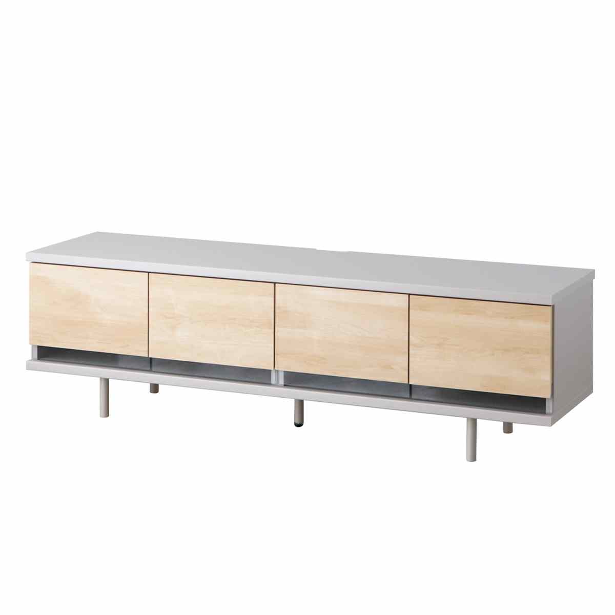 テレビ台 幅152cm カクト 完成品 日本製 脚付き フォースター ( TV台 テレビボード スライドレール リモコン操作可能 リビングボード コンパクト 可動棚 飾り棚 低ホルムアルデヒド F☆☆☆☆ )