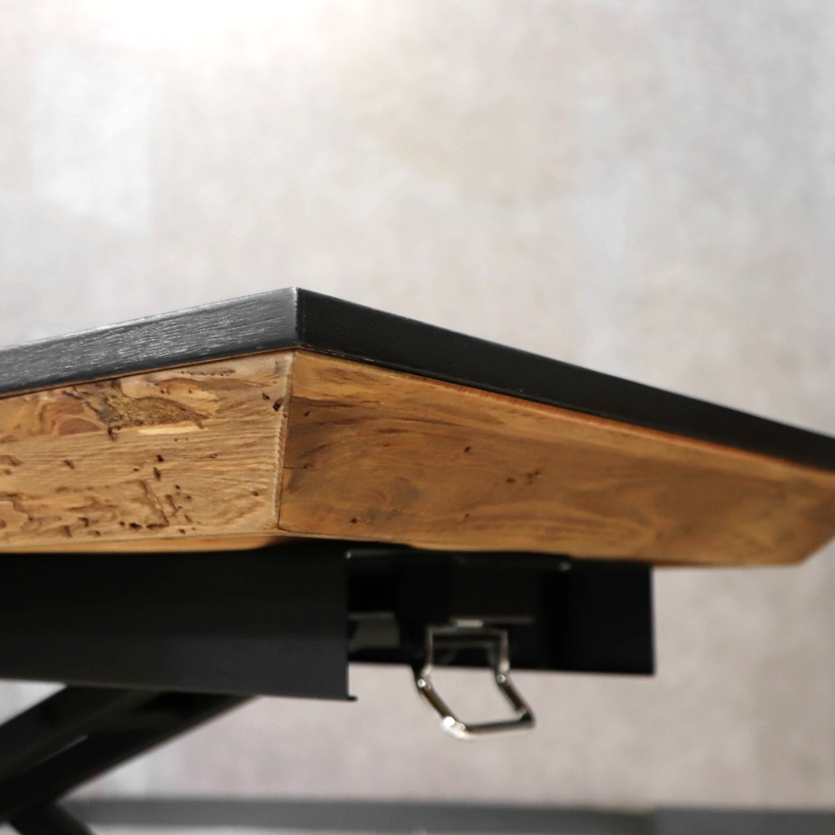 昇降テーブル 幅109.6cm UPカント リフティングテーブル ( 昇降式テーブル ワイド天板 木製 天然木 ローテーブル 一人用 リビング センターテーブル デスク テーブル 机 高さ調節 作業台 コーヒーテーブル 長方形 在宅ワーク )