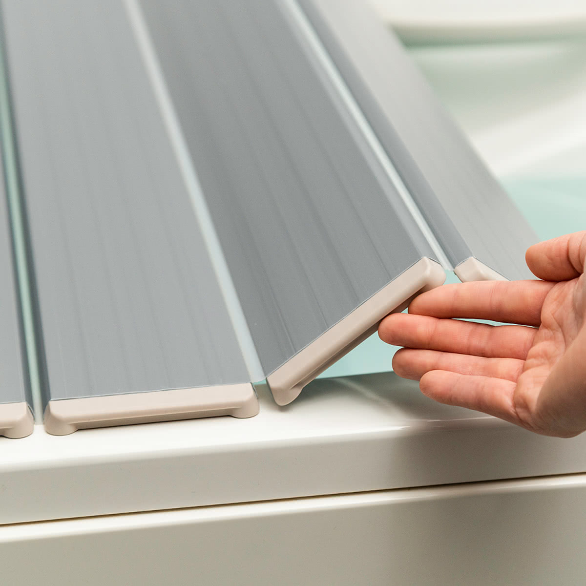 風呂ふた 折りたたみ 85×109cm 銀イオン配合 特注 別注 ( ふろふた 風呂蓋 風呂フタ ミューファン 日本製 風呂 フタ 蓋 ふた 折りたたみ式 Ag 抗菌 防臭 )