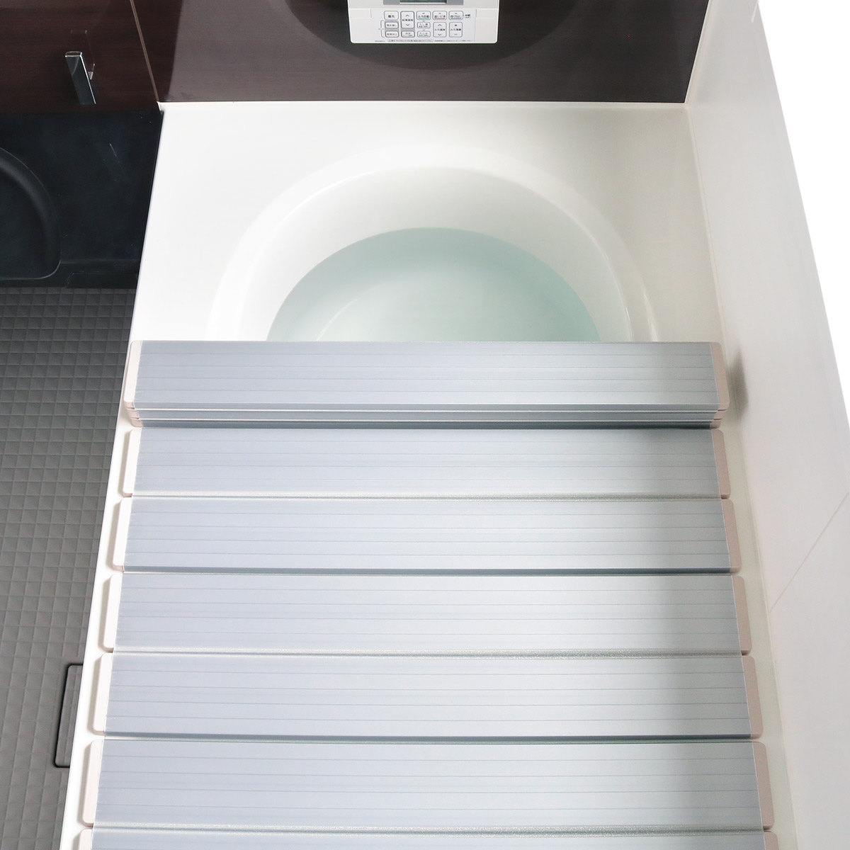 風呂ふた 折りたたみ 85×149cm 銀イオン配合 特注 別注 ( ふろふた 風呂蓋 風呂フタ ミューファン 日本製 風呂 フタ 蓋 ふた 折りたたみ式 Ag 抗菌 防臭 )