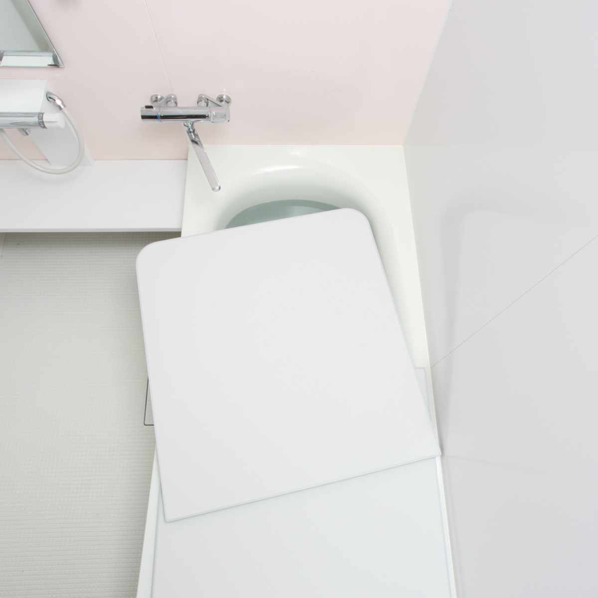 風呂ふた 組み合わせ かるふた 70×110cm U11 軽い ( 風呂蓋 風呂フタ 実寸68×108cm 2枚組 風呂 ふた 軽量 防カビ 保温 日本製 フタ 超軽量 かびにくい 70×110cm用 70 110 2枚 二枚 2分割 2枚割 ホワイト )