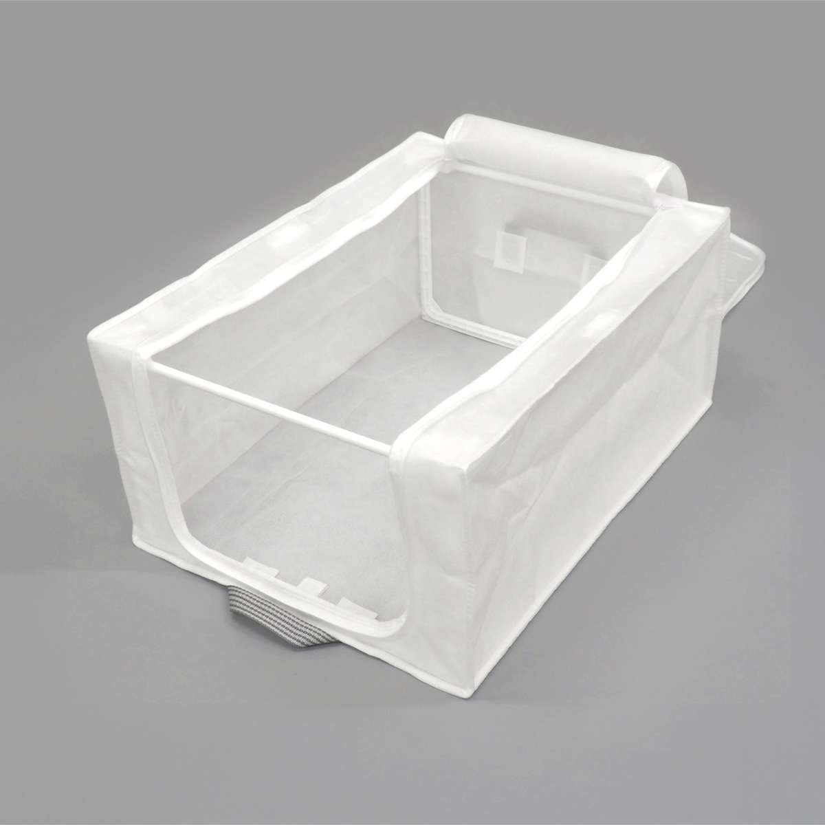 収納ボックス 3個セット 衣類収納 フレーム付き ワクパ ベーシック ロング 幅39×奥行53×高さ23cm ( 折りたたみ 衣類収納袋 衣類収納ボックス 収納 収納ケース 洗濯 丈夫 衣替え 押入れ収納 クローゼット収納 整理整頓 前開き )