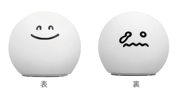 Lohaco Ledライト フェイスライト テーブルライト インテリアライト 間接照明 電池式 インテリア かわいい シリコン 叩くと光る ナイトライト 卓上 子ども部屋 リビング 寝室 インテリア雑貨 リビングート ロハコ店