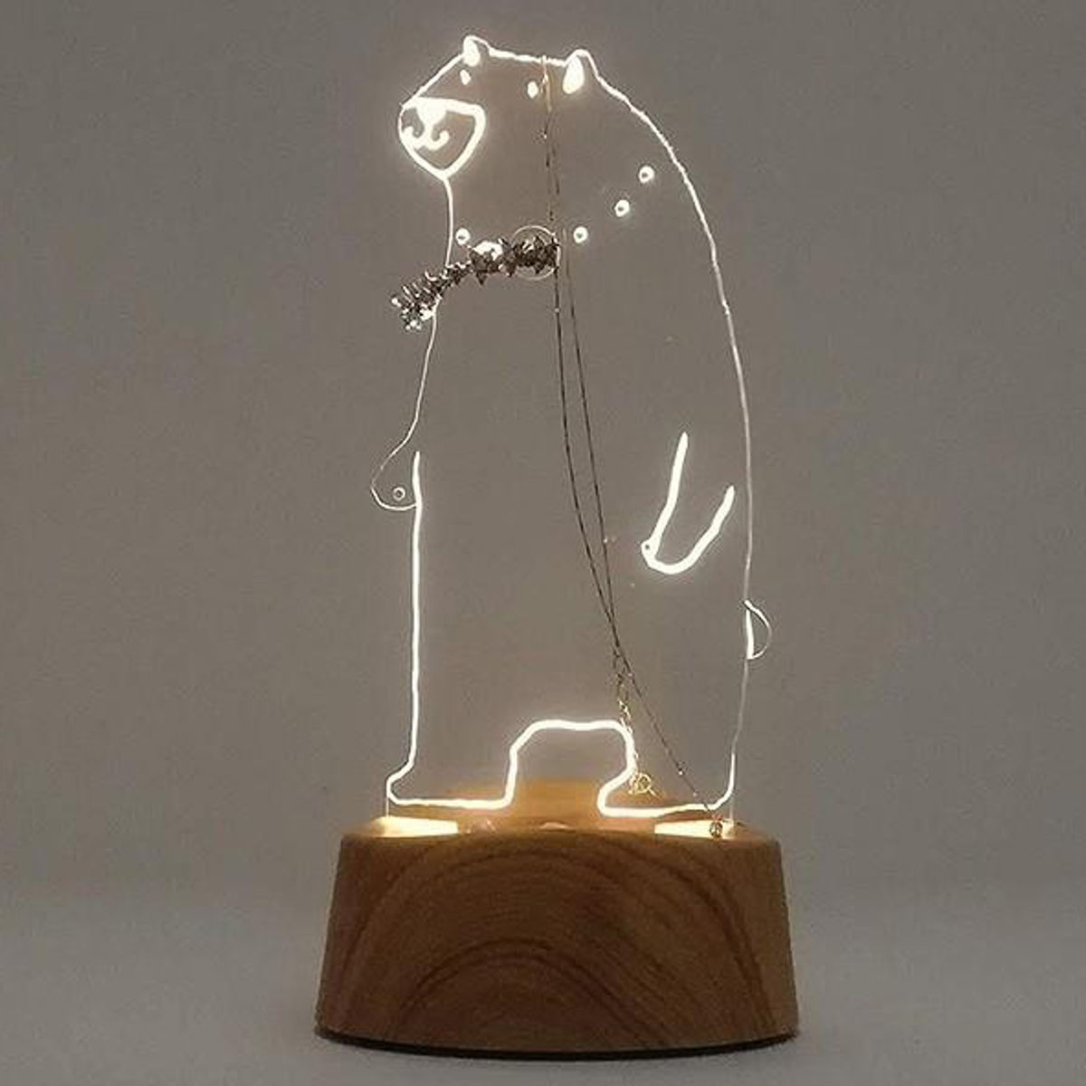アクセサリースタンド ネックレス LED acrysta クマ （ アクセサリー