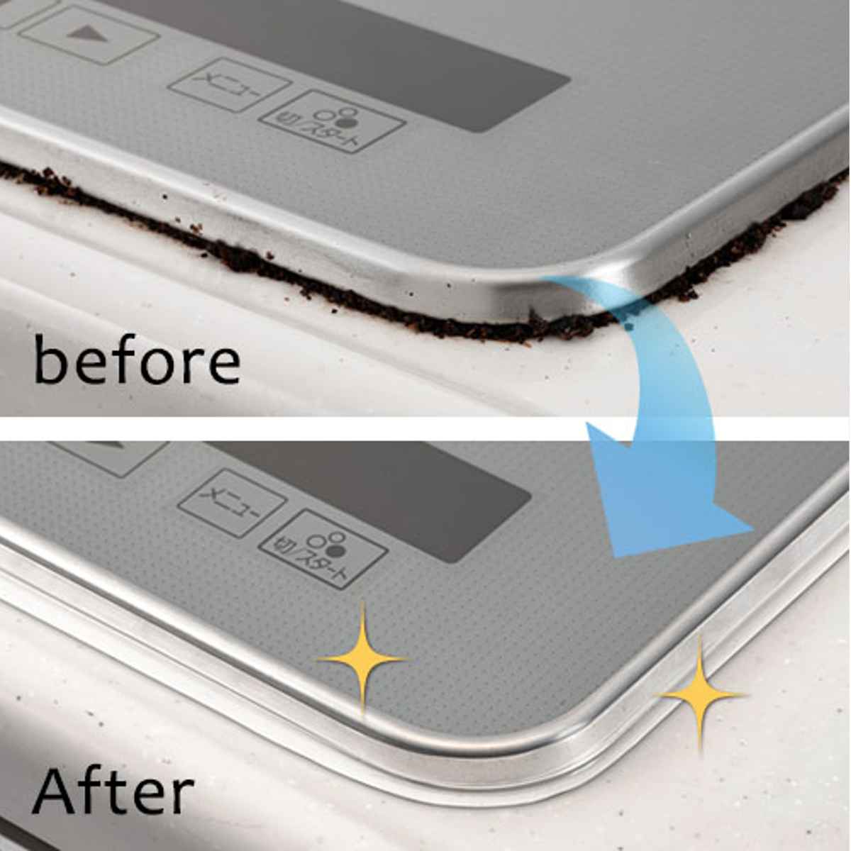 隙間テープ コンロ フレームカバー ビルトインコンロ用 フリーサイズ ( 日本製 コンロフレームカバー 汚れ防止 隙間カバー すき間カバー 防汚カバー IHクッキングヒーター IH ガスコンロ 対応 フチ すき間埋め テープ 2.5m )