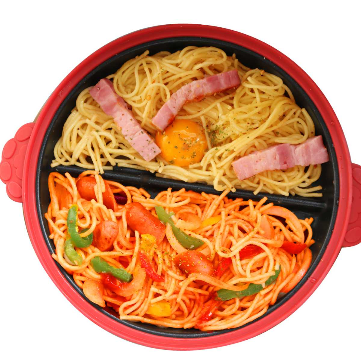 レンジパン 丸型 猫 仕切り付き 電子レンジ調理器 CHEF ( グリルパン 電子レンジ 簡単 焼き魚 魚焼き器 時短調理 電子レンジ専用調理器 アルミ製 フッ素加工 温め直し 焼き目 便利グッズ かわいい ねこ ) 【ブラック】 ブラック