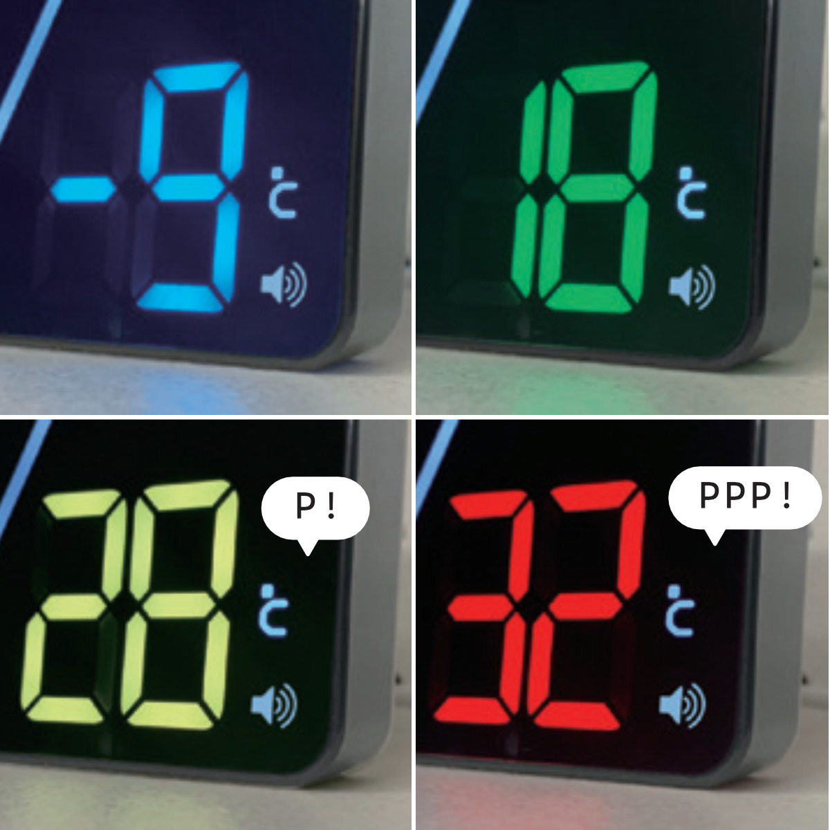 置き時計 LED デジタル時計 カレンダー機能付き 熱中症アラート機能付き 置き掛け兼用 SLOWER アズール ( 温度計 カレンダー USB LED時計 置き 掛け 輝度調節 卓上時計 日付 曜日 温度 コンパクト おしゃれ スヌーズ アラーム ) 【ブラック】 ブラック