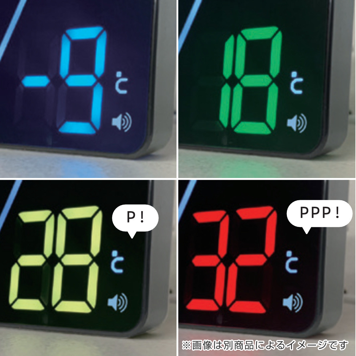 置き時計 LED デジタル時計 カレンダー機能付き 熱中症アラート機能付き 置き掛け兼用 SLOWER ティエラ ( 温度計 カレンダー USB LED時計 置き 掛け 輝度調節 卓上時計 日付 曜日 温度 コンパクト おしゃれ スヌーズ アラーム )
