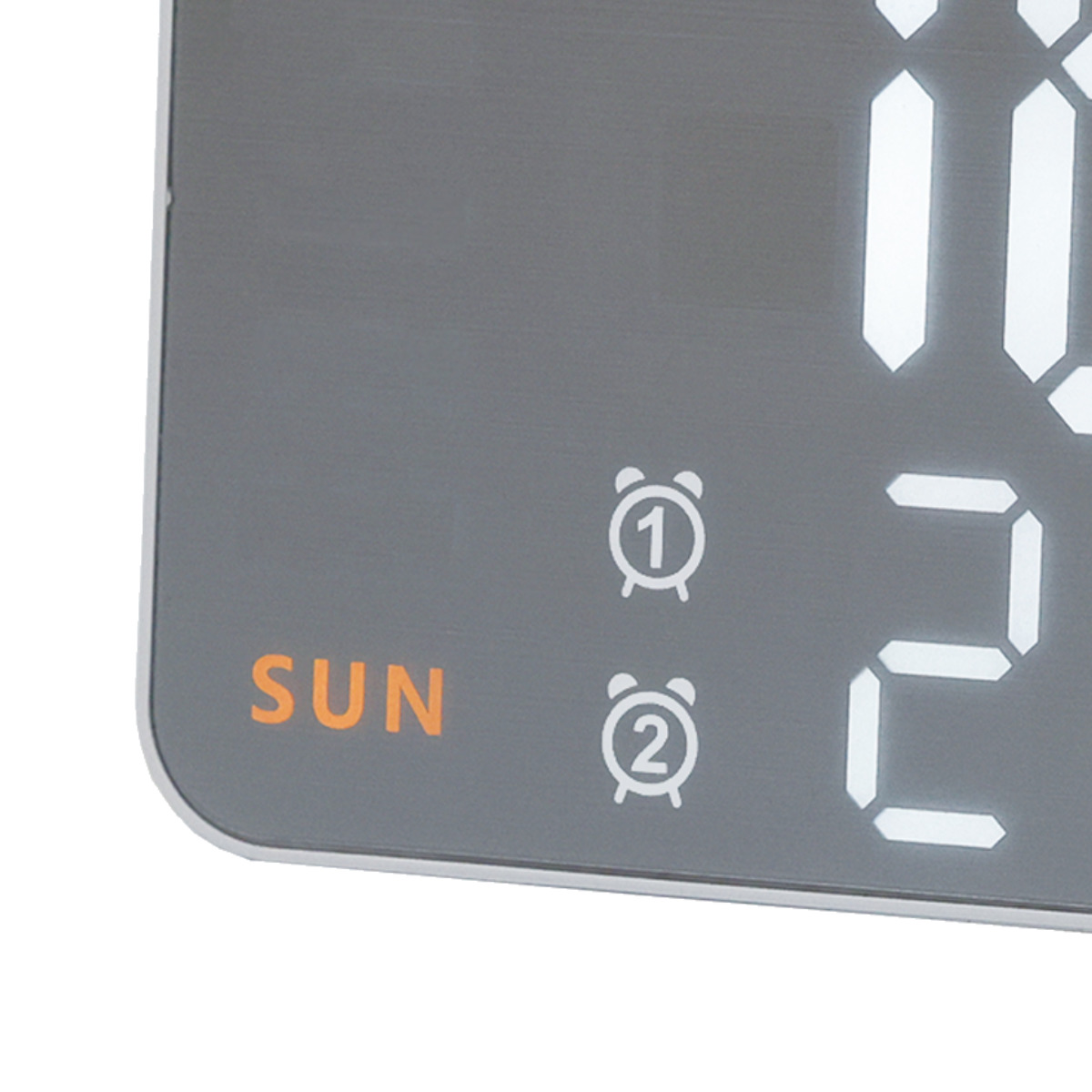 置き時計 LED デジタル時計 温度計付き 置き掛け兼用 SLOWER シエロ ( 温度計 カレンダー USB LED時計 置き 掛け アラーム スヌーズ カウントダウン 輝度調整 曜日表示 おしゃれ ) 【ICE】 ICE