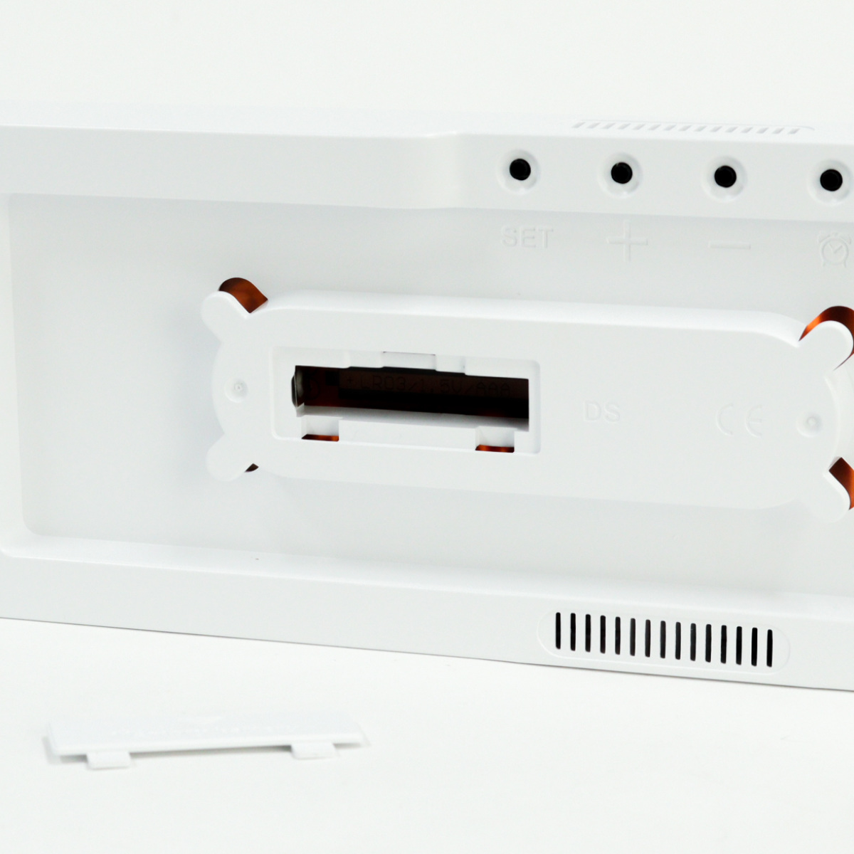 置き時計 LED デジタル時計 リモコン付き 置き掛け兼用 SLOWER リコ ウッド ( 温度計 カレンダー USB LED時計 置き 掛け 輝度調節 卓上時計 日付 曜日 温度 コンパクト おしゃれ スヌーズ アラーム 木目調 大画面 )