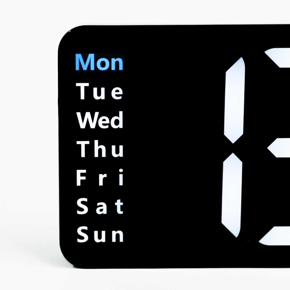 置き時計 LED デジタル時計 リモコン付き 置き掛け兼用 SLOWER リコ ( 温度計 カレンダー USB LED時計 置き 掛け 輝度調節 卓上時計 日付 曜日 温度 コンパクト おしゃれ スヌーズ アラーム 大画面 大きい )