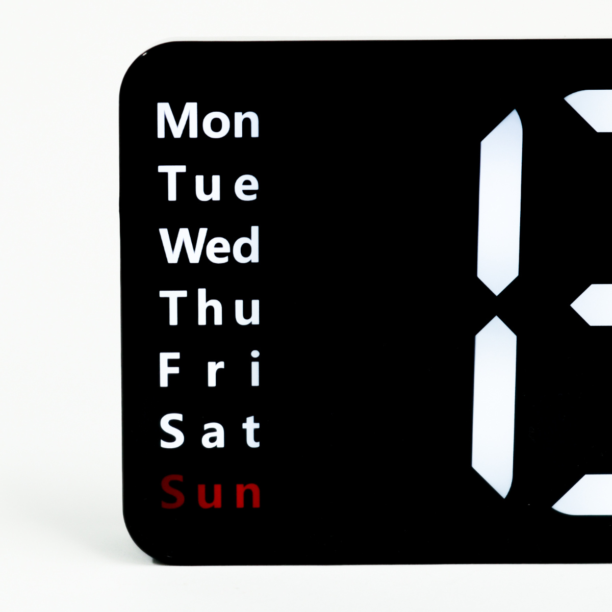 置き時計 LED デジタル時計 リモコン付き 置き掛け兼用 SLOWER リコ ( 温度計 カレンダー USB LED時計 置き 掛け 輝度調節 卓上時計 日付 曜日 温度 コンパクト おしゃれ スヌーズ アラーム 大画面 大きい )