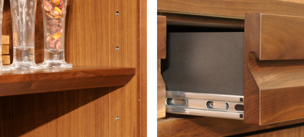 キャビネット 上段オープンラック ウォールナット材 日本製 幅90cm ( 開梱設置 オープンラック カップボード キッチン収納 キッチン 食器収納 木製 完成品 収納 キッチンキャビネット 国産 ブラウン おしゃれ )