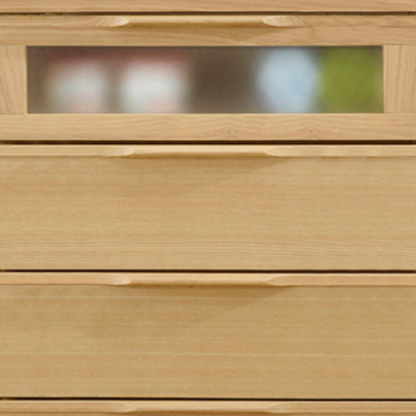ウッドチェスト 5段 北欧風 天然木突板 幅60cm ( 開梱設置 収納 リビングチェスト たんす リビング収納 北欧 完成品 収納棚 リビングボード チェスト 木目 ブラウン ナチュラル ホワイト ) 【ナチュラル】 ナチュラル