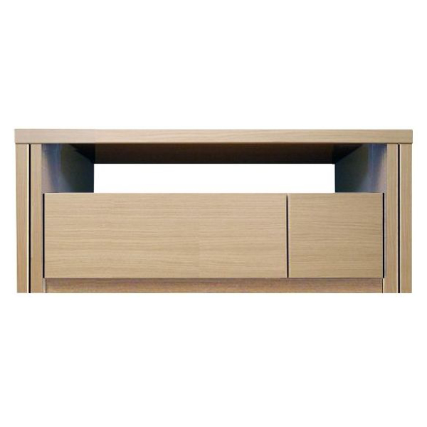 テレビ台 ローボード 高さ4段階調節 T-BASE 幅97cm ( 開梱設置 テレビボード TV台 TVボード テレビラック AVボード テレビ 完成品 収納 リビング収納 高級感 国産 木目 ブラウン ホワイト ナチュラル おしゃれ ) 【ブラウン】 ブラウン