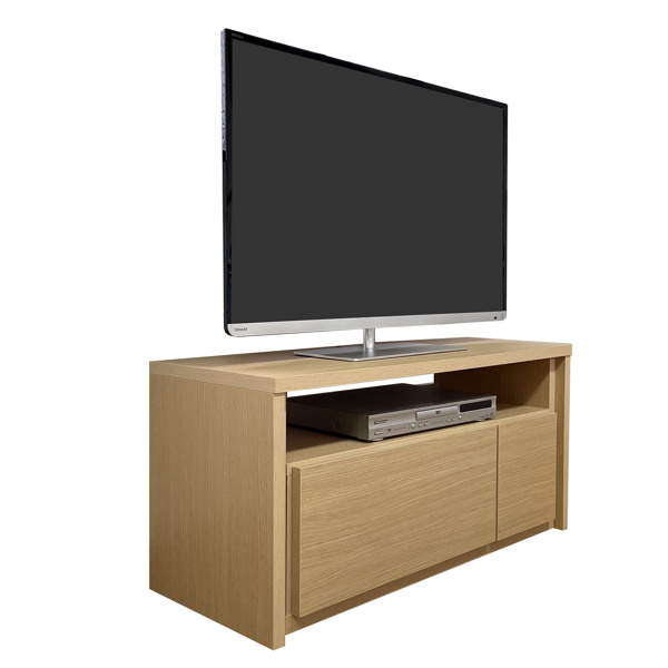 テレビ台 ローボード 高さ4段階調節 T-BASE 幅97cm ( 開梱設置 テレビボード TV台 TVボード テレビラック AVボード テレビ 完成品 収納 リビング収納 高級感 国産 木目 ブラウン ホワイト ナチュラル おしゃれ ) 【ブラウン】 ブラウン