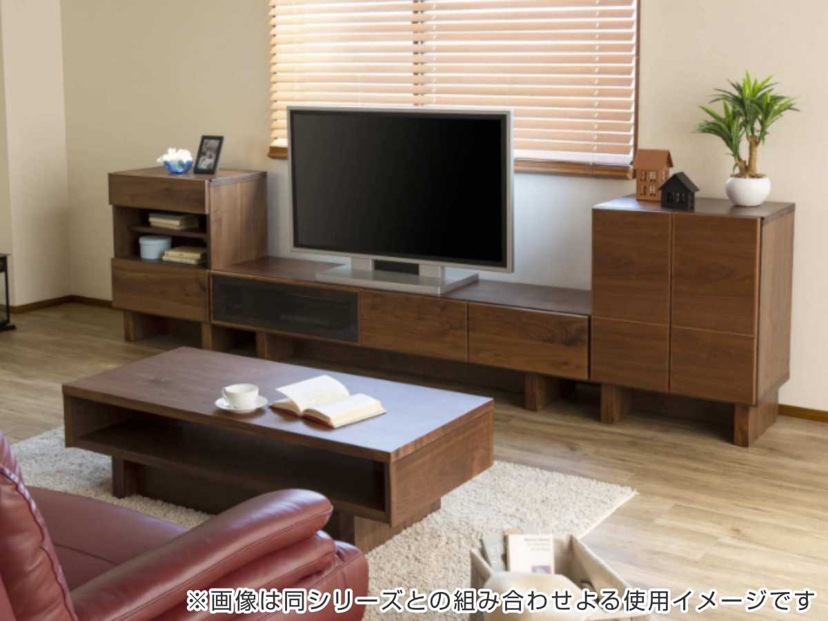 テレビ台 ローボード シンプルモダン ウォールナット材 VENT 幅180cm ( 開梱設置 テレビボード TV台 TVボード テレビラック AVボード 天然木 日本製 完成品 収納 リビング収納 シンプル モダン 高級感 国産 木製 ブラウン おしゃれ )