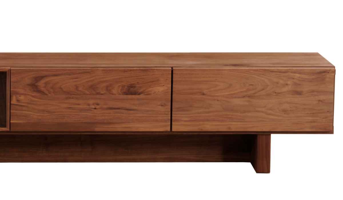 テレビ台 ローボード シンプルモダン ウォールナット材 VENT 幅180cm ( 開梱設置 テレビボード TV台 TVボード テレビラック AVボード 天然木 日本製 完成品 収納 リビング収納 シンプル モダン 高級感 国産 木製 ブラウン おしゃれ )