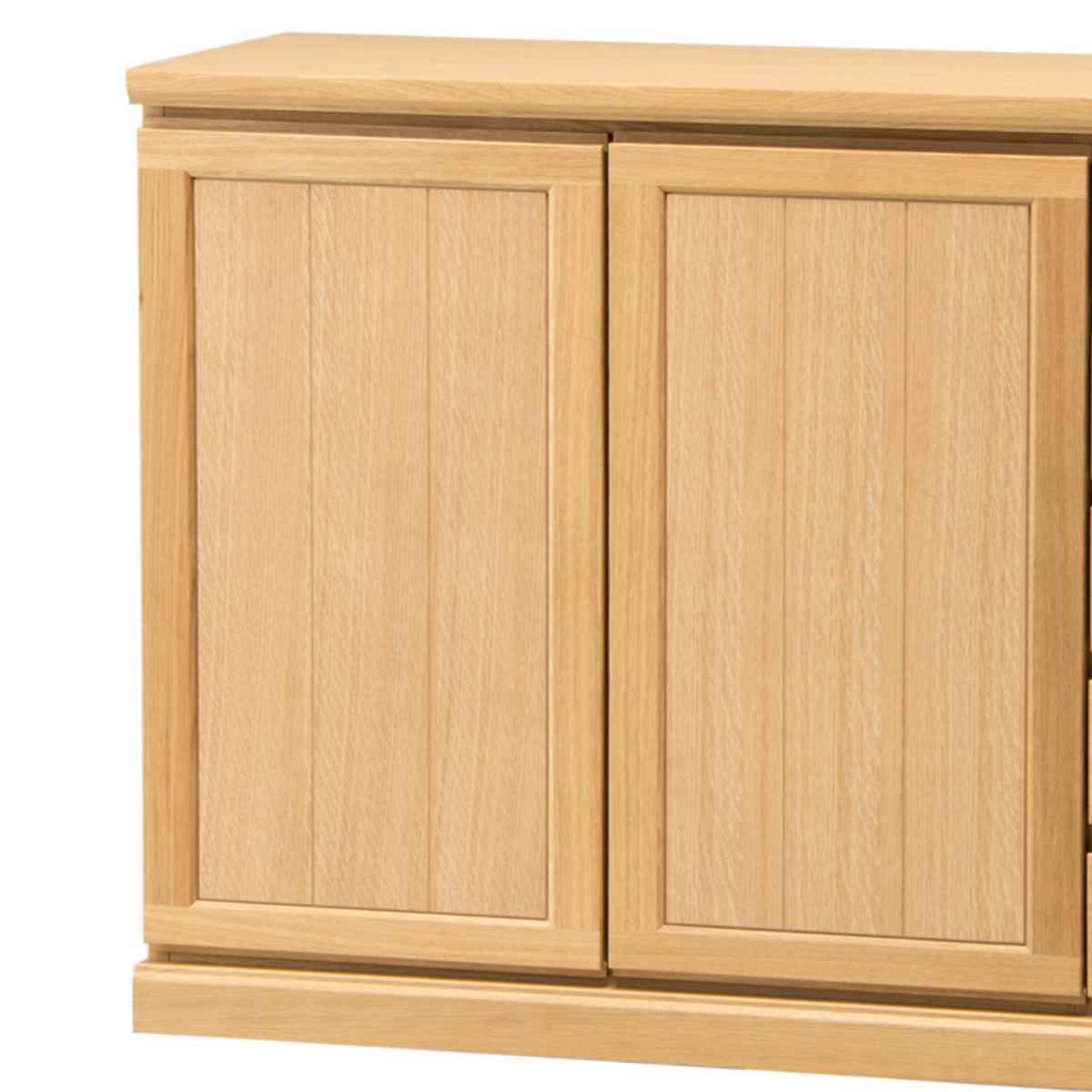 サイドボード 両開き 板扉 引出し5段 天然木 FIGARO 幅120cm ( 開梱設置 収納棚 窓下 キッチン キッチンカウンター 木製 日本製 完成品 収納 キッチン収納 引出し収納 リビング収納 オーク 国産 おしゃれ ) 【ダークブラウン】 ダークブラウン