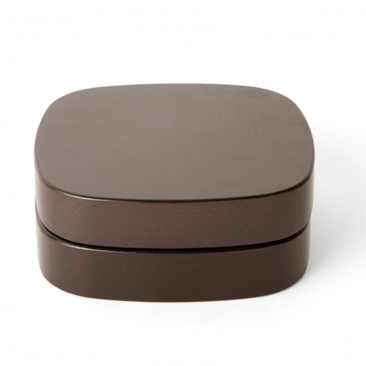 くり抜き弁当箱 1段 620ml 紀州桧弁当箱 type VM ダークブラウン ( 弁当 食洗機対応 天然木 紀州桧 一段 おしゃれ 仕切り付き 日本製 食洗機OK お弁当 木 木製 くりぬき ランチボックス シンプル 和風 お弁当箱 弁当箱 )