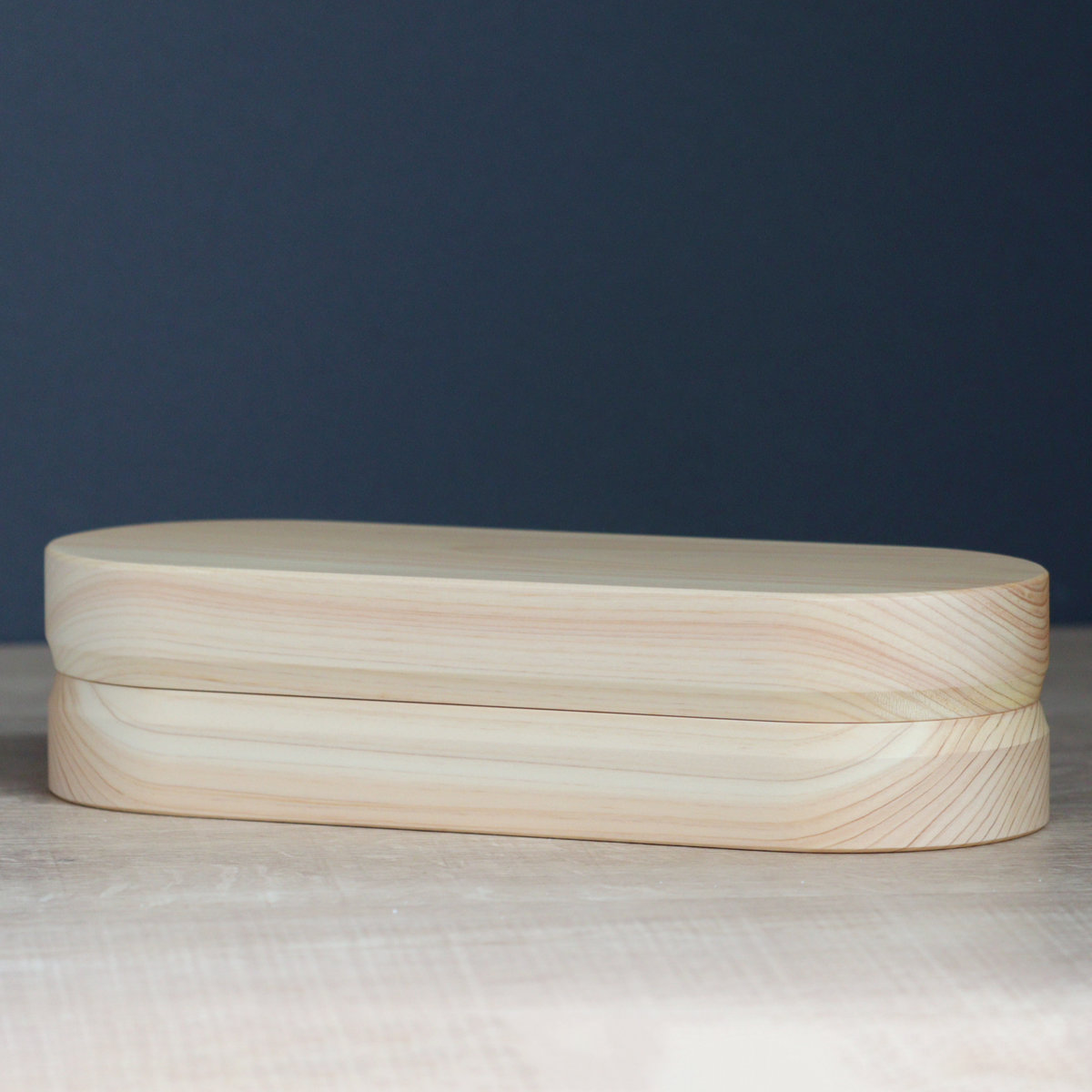 くり抜き弁当箱 1段 720ml 紀州桧弁当箱 type 3 ナチュラル ( 弁当 食洗機対応 天然木 紀州桧 一段 おしゃれ 仕切り付き 日本製 食洗機OK お弁当 木 木製 くりぬき ランチボックス シンプル 和風 お弁当箱 弁当箱 )