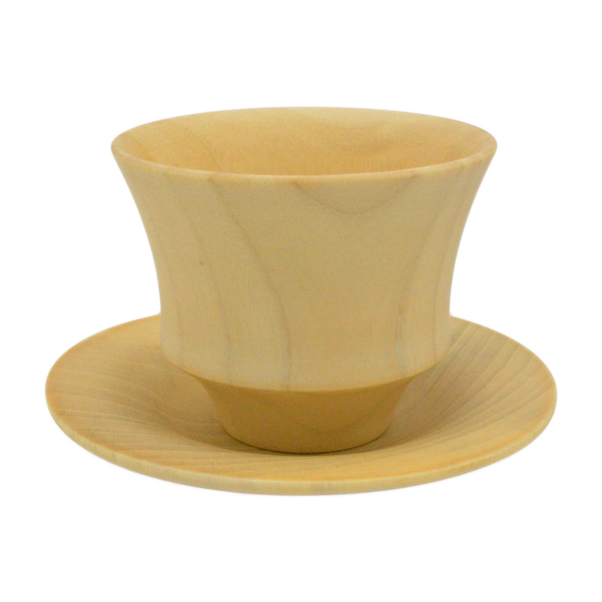 カップ ソーサー B.C. COFFEE HACHI ソーサー付き ( 食洗機対応 170ml 木製 天然木 コップ コーヒーカップ ティーカップ コーヒー コーヒーウェア 日本製 ナチュラル おしゃれ カフェ風 和モダン ) 【ブラウン】 ブラウン