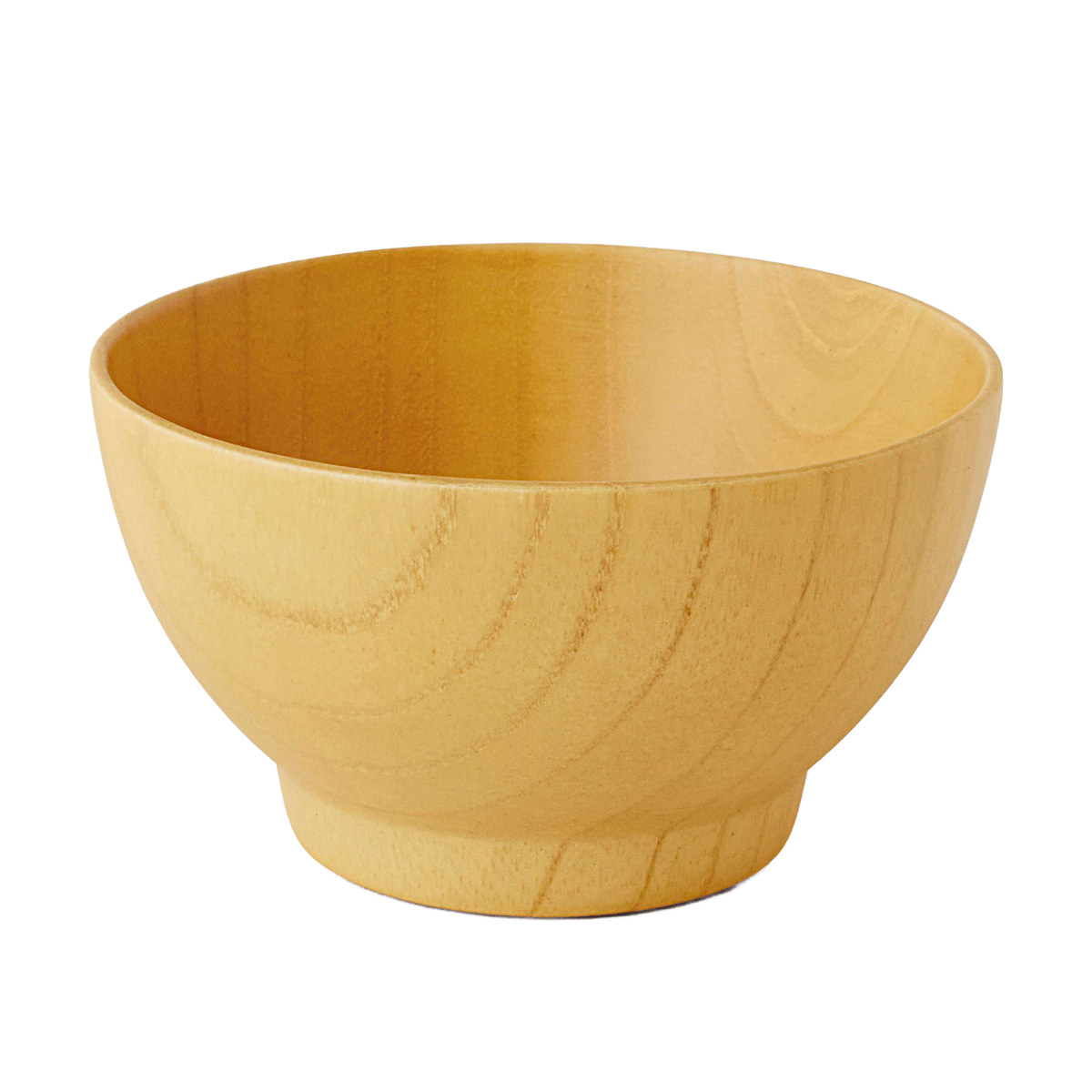 ボウル シフォン スープボール S ( 食洗機対応 11cm 270ml 汁椀 木製 日本製 お椀 おわん 丼 丼ぶり 椀 食器 うつわ 器 北欧 ナチュラル 和モダン 木目 カフェ風 おしゃれ ) 【ブラウン】 ブラウン