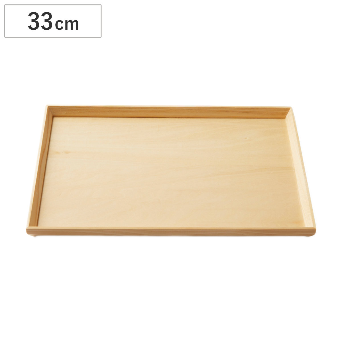 キッチントレー スタッキングトレー 白木 33cm長 ( 木製 日本製 トレー トレイ キッチントレイ スタッキング 積み重ね おしゃれ シンプル ナチュラル カフェ風 )