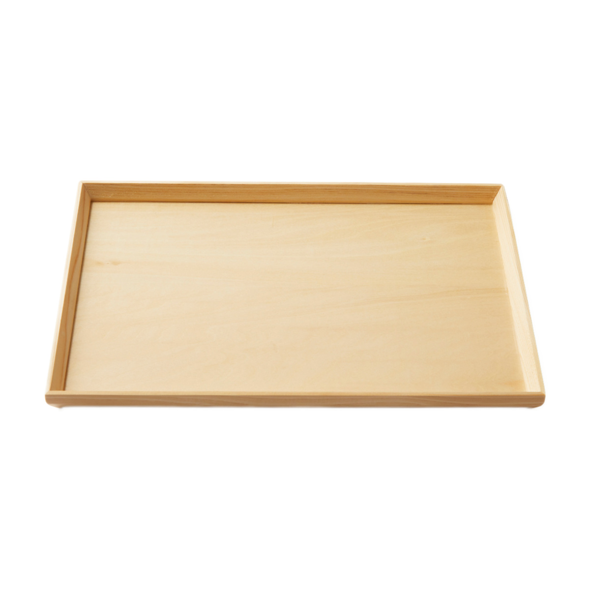 キッチントレー スタッキングトレー 白木 33cm長 ( 木製 日本製 トレー トレイ キッチントレイ スタッキング 積み重ね おしゃれ シンプル ナチュラル カフェ風 )