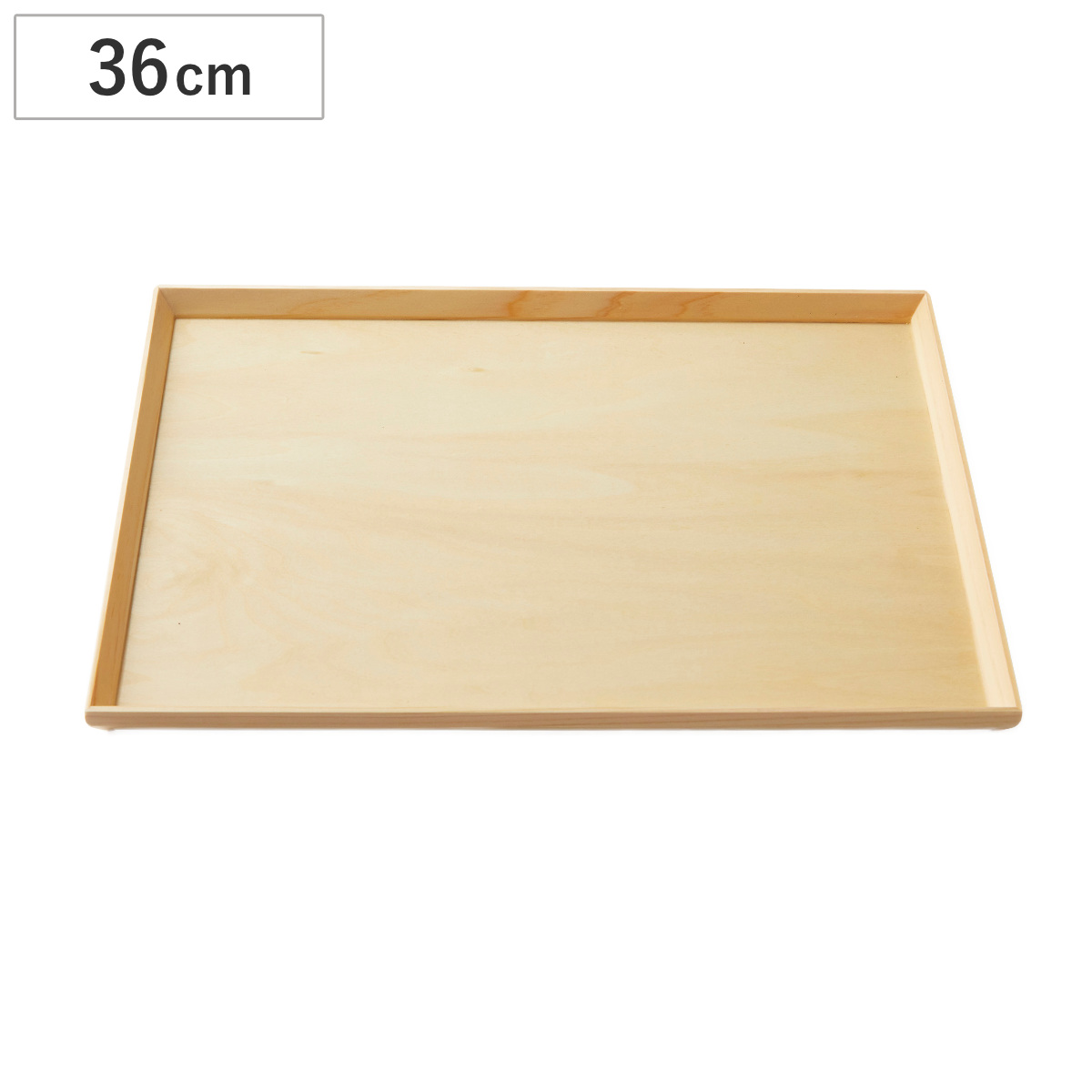 キッチントレー スタッキングトレー 白木 36cm長 ( 木製 日本製 トレー トレイ キッチントレイ スタッキング 積み重ね おしゃれ シンプル ナチュラル カフェ風 )