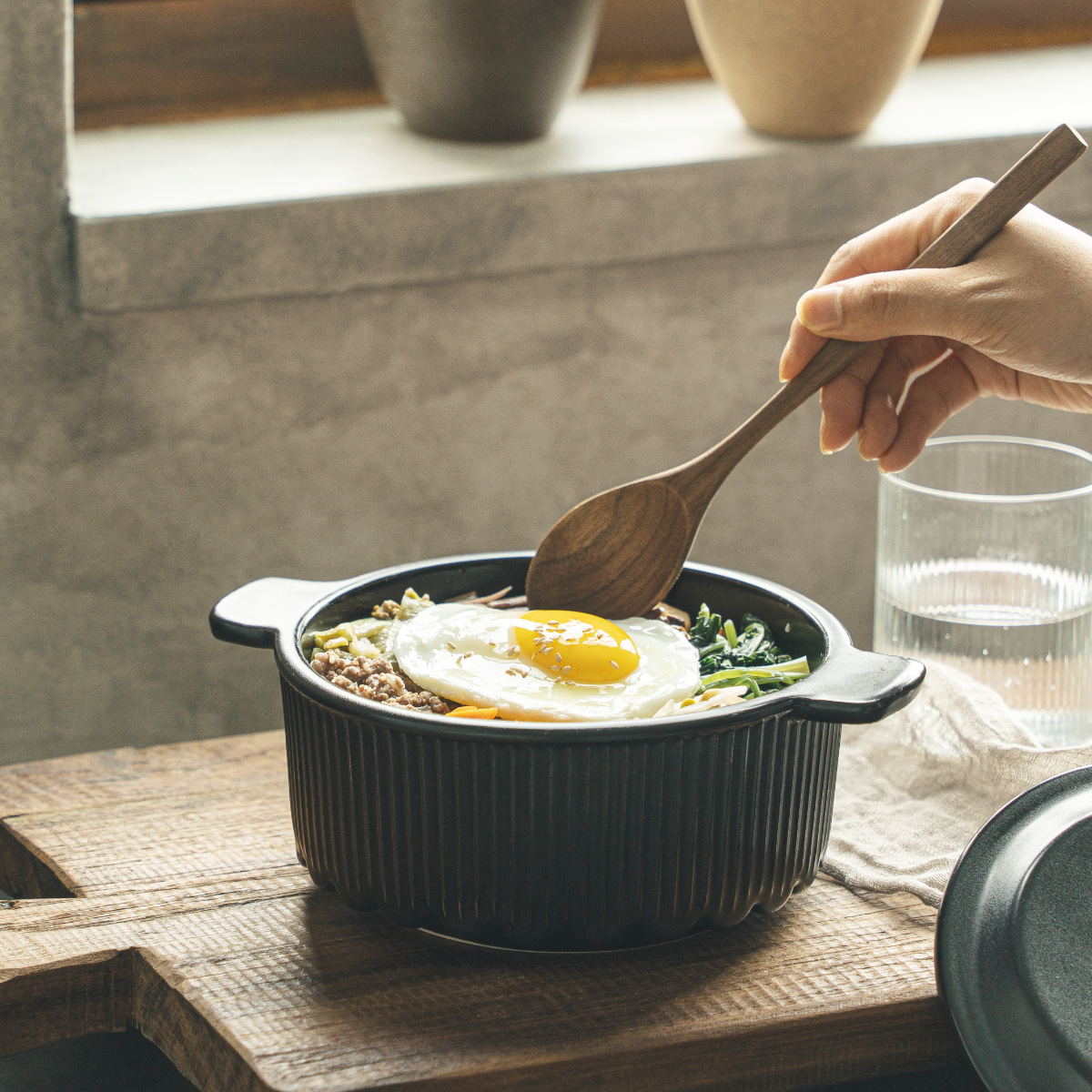 韓国風土鍋 16cm ガス火専用 OREUM 電子レンジ対応 オーブン対応 食洗機対応 5号 ドクターハウス ( Dr.HOWS オルム 土鍋 ミニ おしゃれ 一人用 直火対応 高密度ペタライト IH土鍋 直火土鍋 両手鍋 卓上鍋 土鍋ご飯 皿 鍋 1人鍋 )