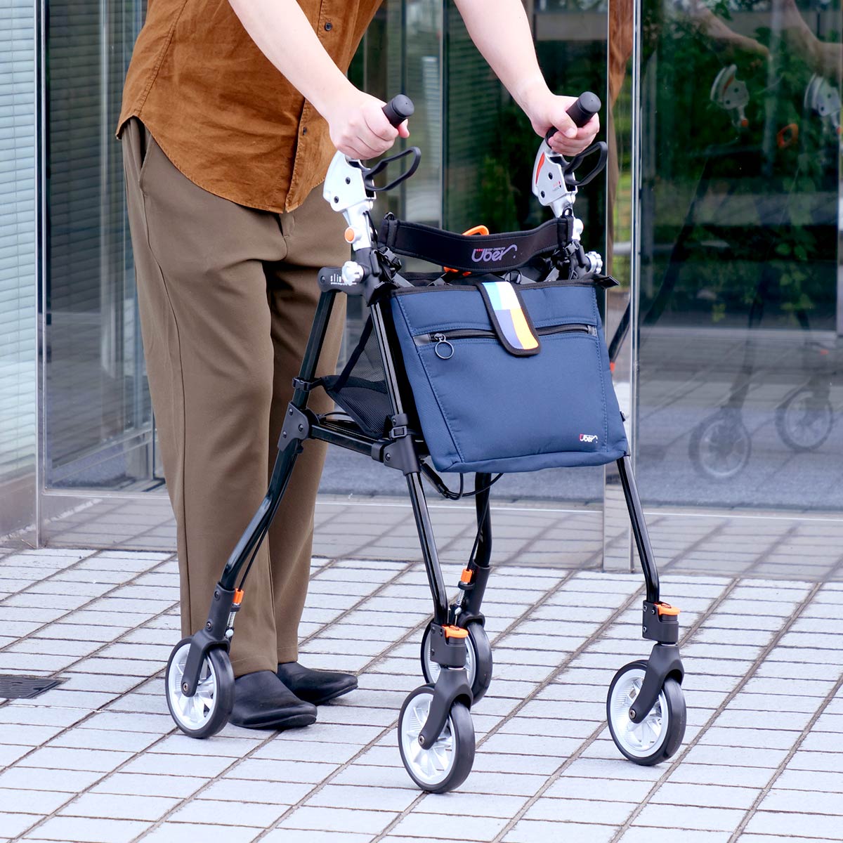 歩行車 スリムフィット ラージサイズ おしゃれ 介護 コンパクト ...