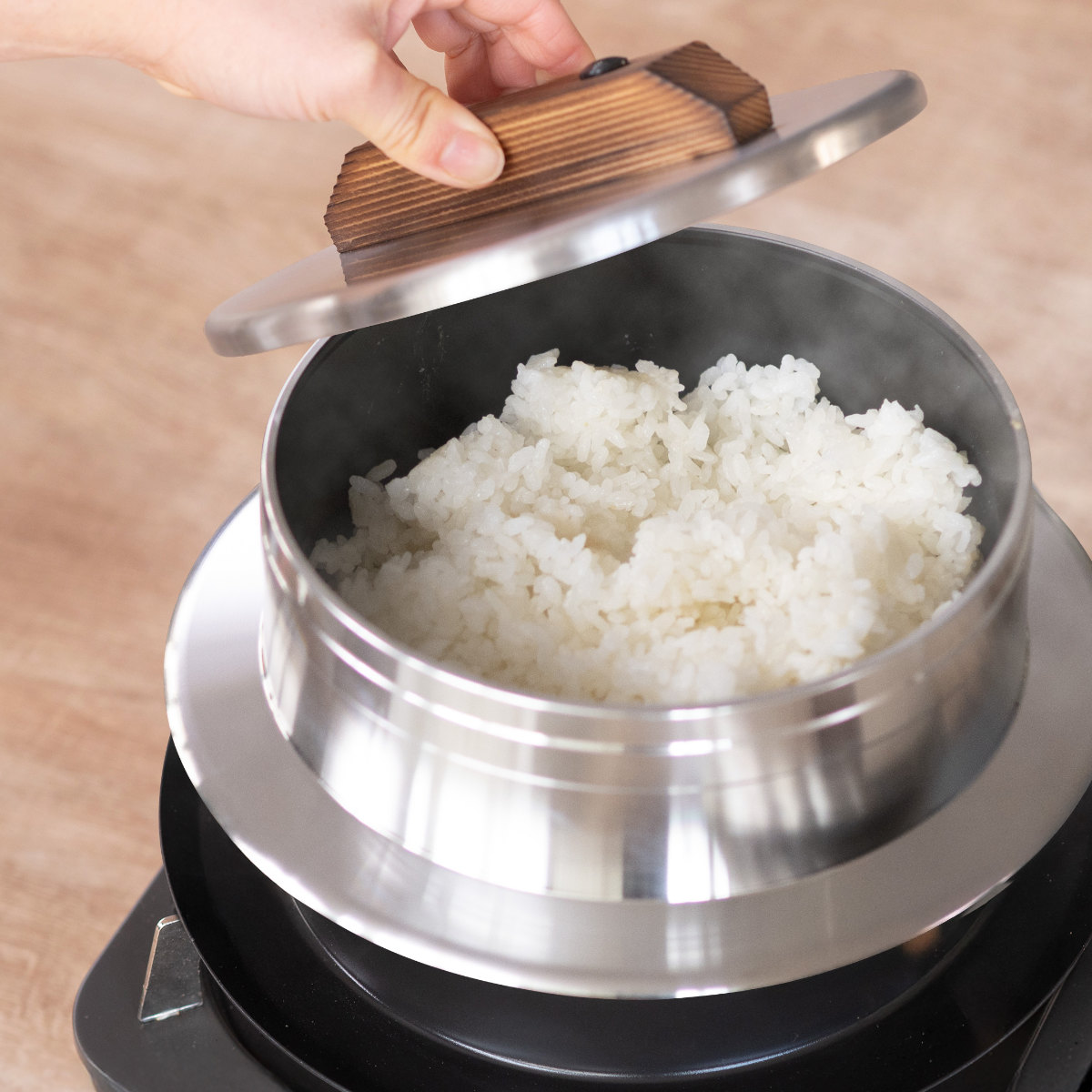 炊飯鍋 3合炊き ガス火専用 謹製 釜炊き三昧 極 日本製 UMIC