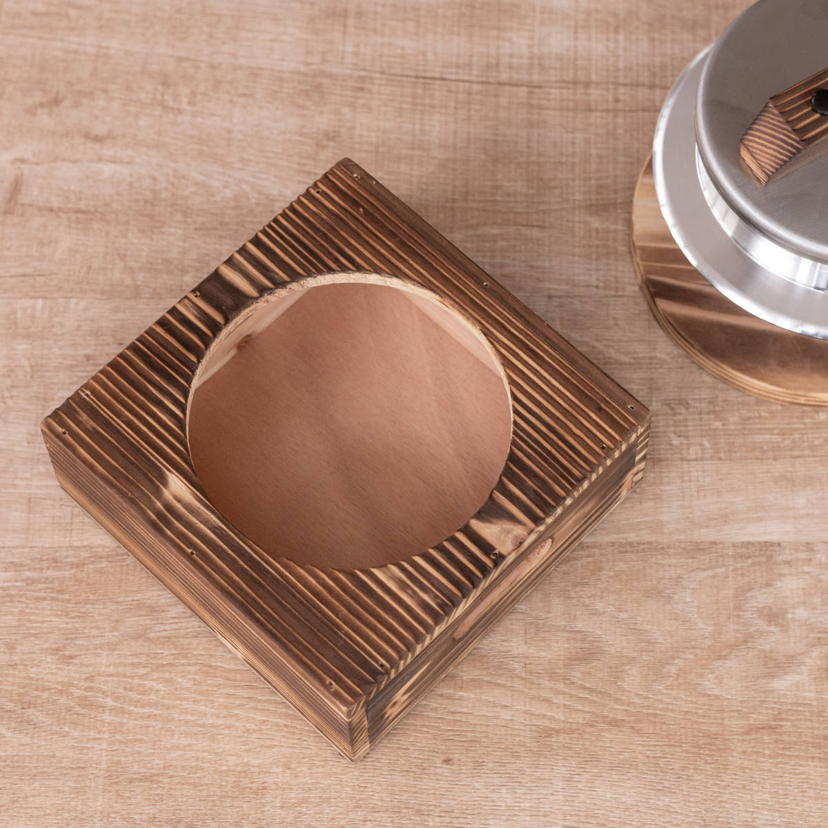 釜置台 2合用 謹製 釜炊き三昧 極 日本製 UMIC ( ユミック 釜台 木製 炊飯鍋 二合用 受け台 置台 置き台 単品 ご飯鍋 ご飯釜 炊飯釜 )