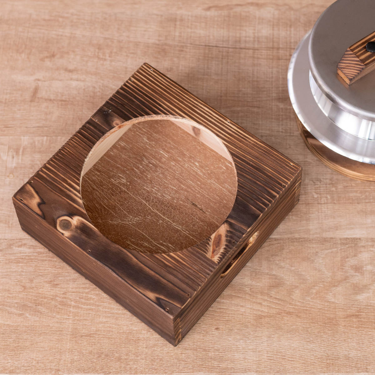 釜置台 3合用 謹製 釜炊き三昧 極 日本製 UMIC ( ユミック 釜台 木製 炊飯鍋 三合用 受け台 置台 置き台 単品 ご飯鍋 ご飯釜 炊飯釜 )