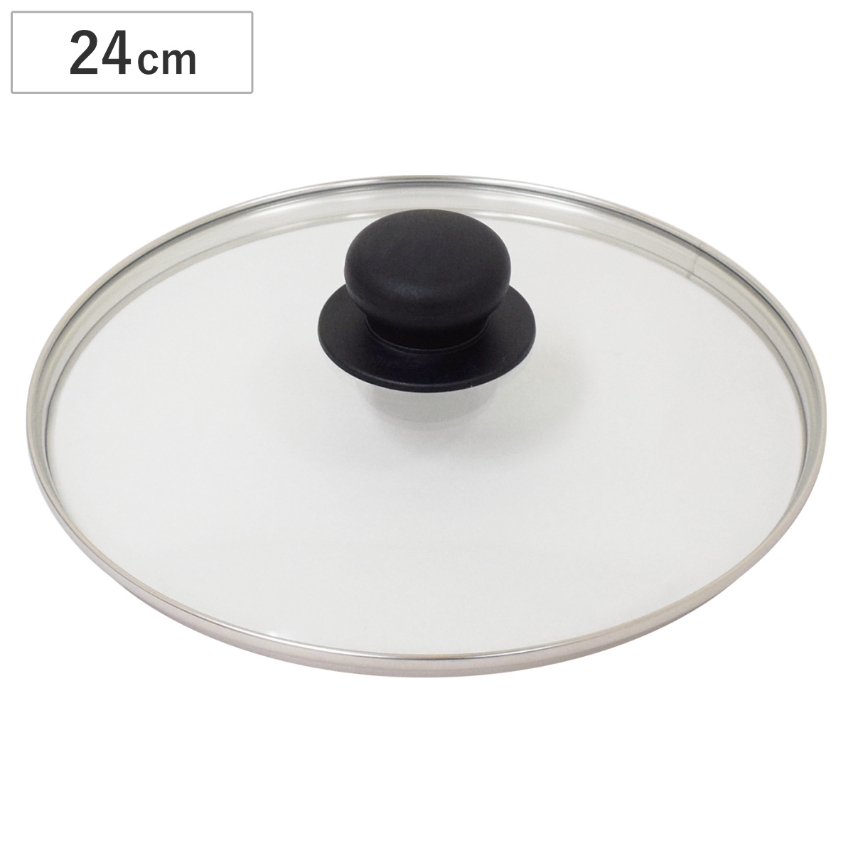 フライパン 蓋 24cm ガラス蓋 UMIC （ フライパンふた フライパンカバー フタ ウルシヤマ金属 ユミック フライパン用蓋 ガラスフタ ガラスふた ガラス製 鍋蓋 24センチ 調理器具 調理用品 調理雑貨 調理小物 ）